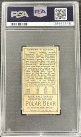 1911 T205 Gold Border Eddie Collins Closed Mouth PSA 3.5